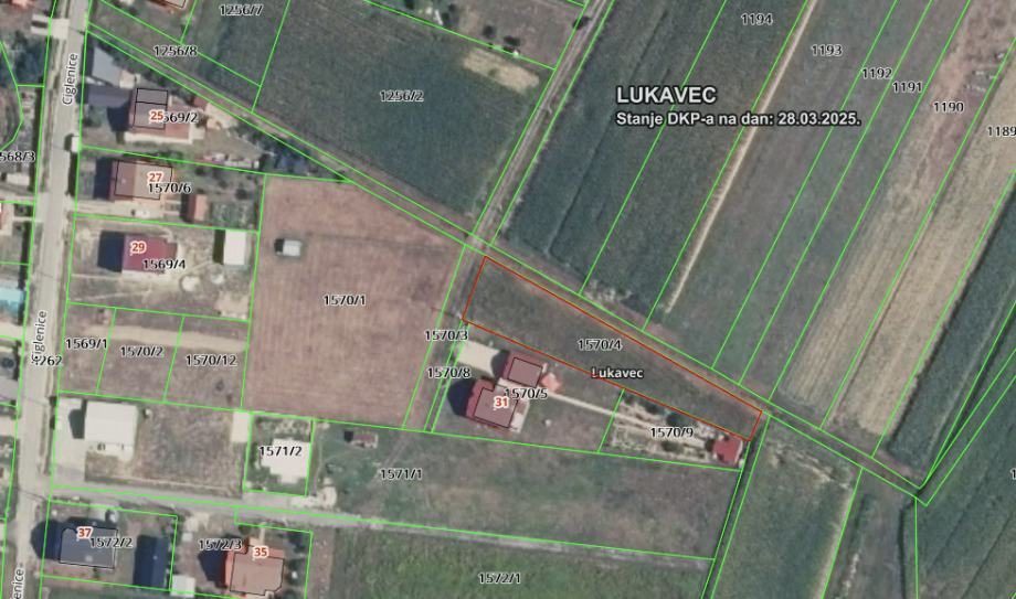 Građevinsko zemljište, Lukavec, 1150 m2